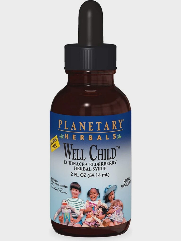 Planetary Herbals , Planetary Herbals, Well Child Echinacea-Elderberry Syrup, 4 Fl Oz, FL OZ SYRUP: 4