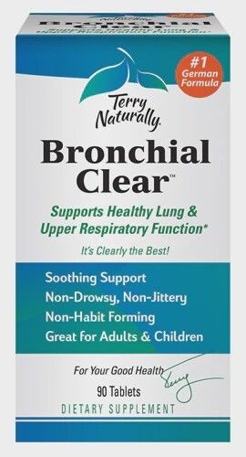 Terry Naturally , Terry Naturally Bronchial Clear Tablets, Size: 90 tabs