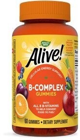 Natures Way , Alive!  B-Complex Gummies / 60 Ct, GUMMY: 60 gummies