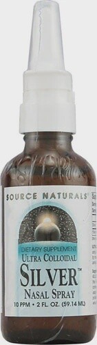 Source Naturals , Source Naturals Ultra Colloidal Silver Nasal Spray -- 10 ppm - 2 fl oz, Size: 2 oz