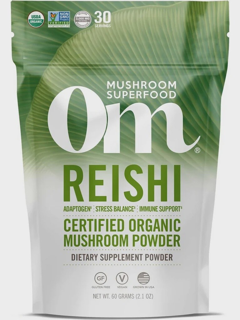 Om Mushrooms , Organic Reishi Mushroom Superfood Powder, Oz: 2.1 oz