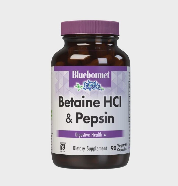 Bluebonnet Nutrition , Betaine Hci & Pepsin, Size: 90