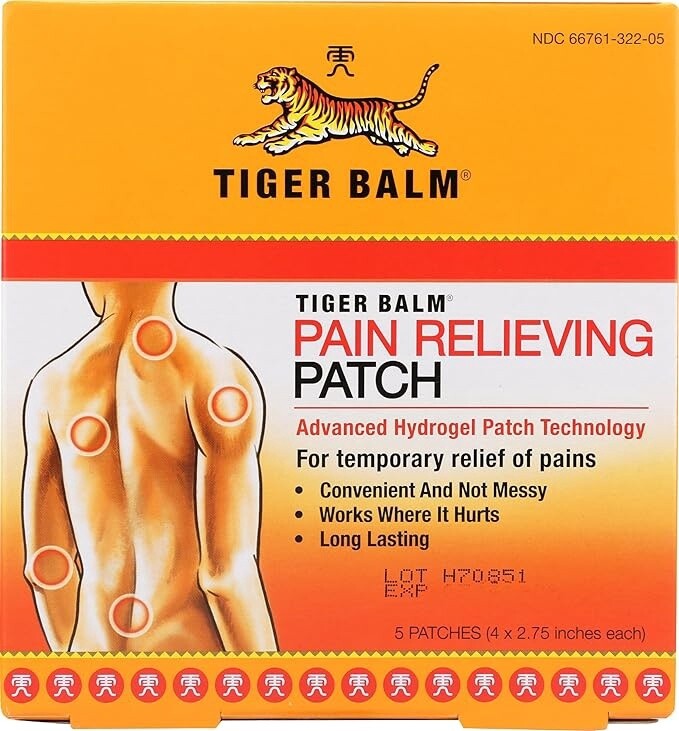 TIGER BALM , Tiger Balm Pain Relieving Patch - 5ct, Size: 5 patches