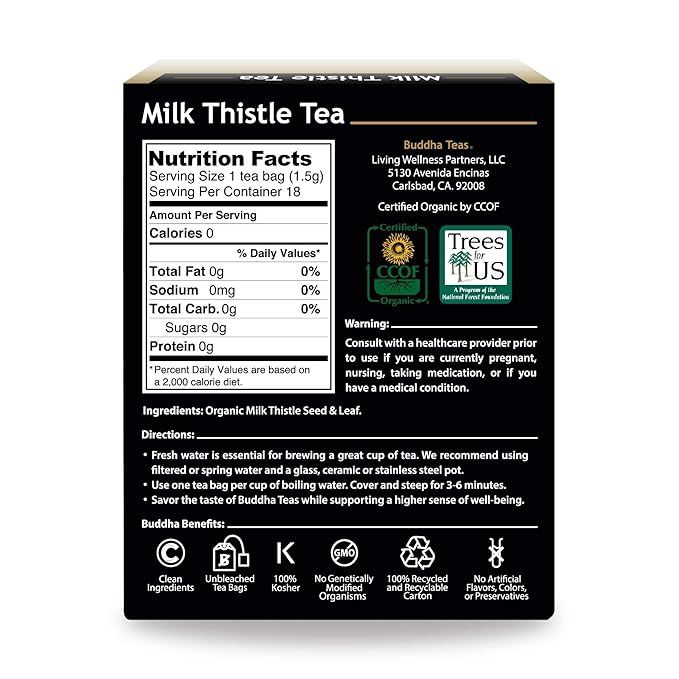BUDDHA TEAS , Milk Thistle Tea