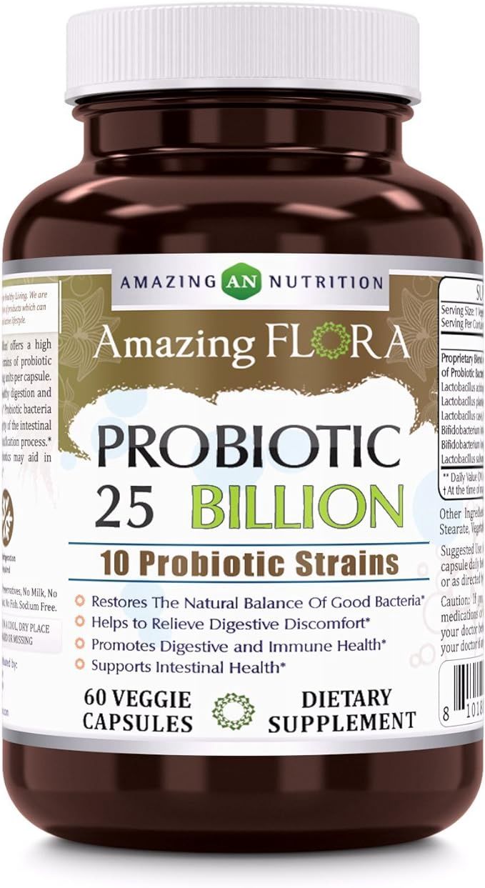 Amazing Nutrition , Amazing Flora Probiotic 25 Billion 60 Vcap