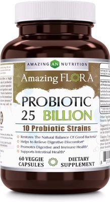 Amazing Nutrition , Amazing Flora Probiotic 25 Billion 60 Vcap Amazing Nutrition , Amazing Flora Probiotic 25 Billion 60 Vcap
