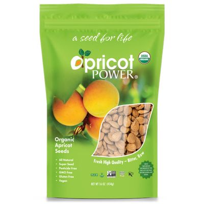 Apricot Power, Turkish Organic Apricot Seeds 16 Oz.