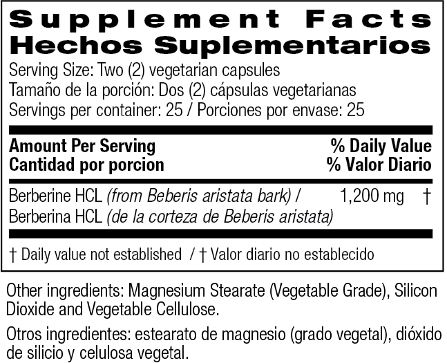 Bio Nutrition , Advanced Berberine 1200mg 50 Veg Caps