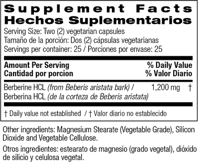 Bio Nutrition , Advanced Berberine 1200mg 50 Veg Caps