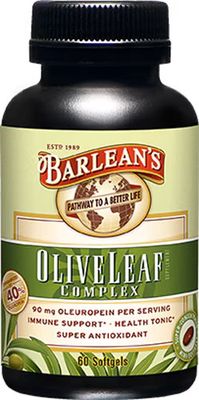 Barlean's, Olive Leaf Complex 60 Softgels Barlean's, Olive Leaf Complex 60 Softgels