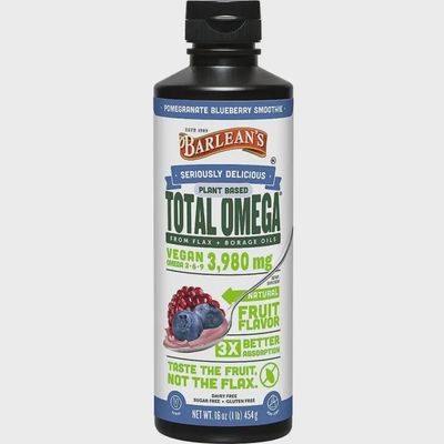 Barleans, Vegan Total Omega, Pomegranate Blueberry Smoothie 16 Oz.