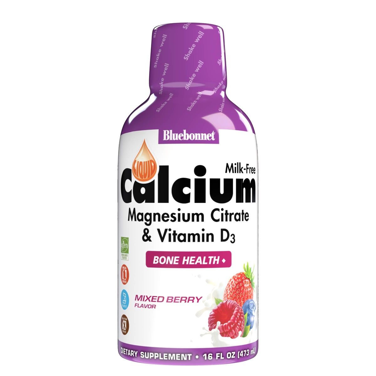 Bluebonnet Nutrition , Liquid Calcium Magnesium Citrate & Vitamin D3 Mixed Berry Flavor