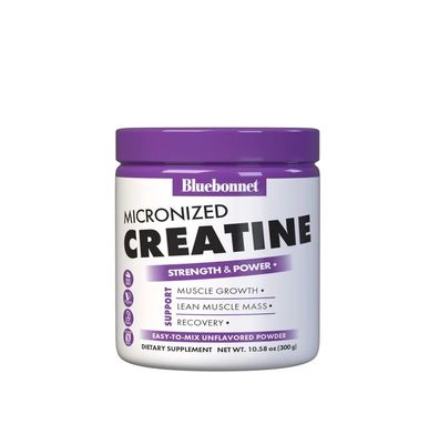 Bluebonnet, Micronized Creatine, Unflavored Powder, 10.58 Oz. Bluebonnet, Micronized Creatine, Unflavored Powder, 10.58 Oz.
