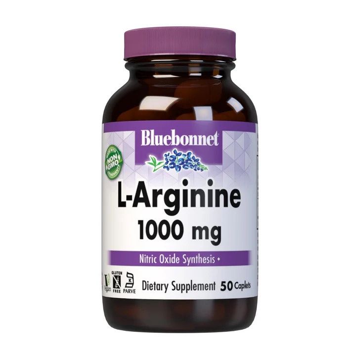 Bluebonnet, L-Arginine 1000 Mg, 50 Caplets