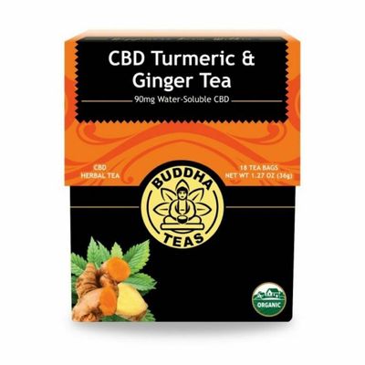 BUDDHA TEAS , CBD TURMERIC AND GINGER 18 BAGS BUDDHA TEAS , CBD TURMERIC AND GINGER 18 BAGS
