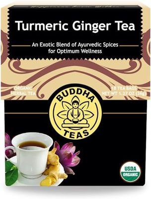 BUDDHA TEAS , Organic Turmeric Ginger Tea BUDDHA TEAS , Organic Turmeric Ginger Tea