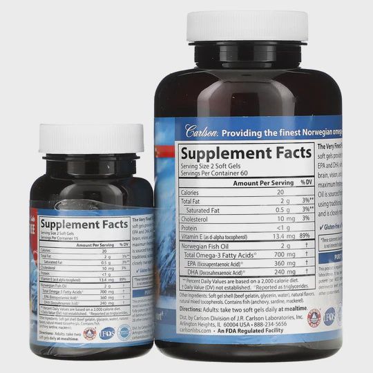 Carlson Laboratories , The Very Finest Fish Oil, Natural Orange, 700 Mg