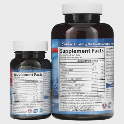 Carlson Laboratories , The Very Finest Fish Oil, Natural Orange, 700 Mg