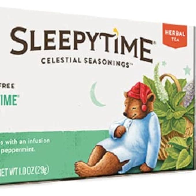 CELESTIAL SEASONINGS , Herbal Tea, Sleepytime Mint, Caffeine Free