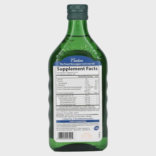 Carlson Laboratories , Wild Norwegian Cod Liver Oil