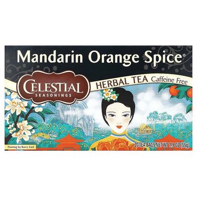CELESTIAL SEASONINGS , Herbal Tea, Mandarin Orange Spice, Caffeine Free