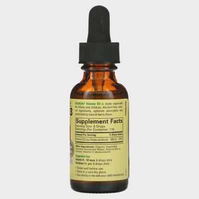Childlife , Organic Vitamin D3 Drops Berry