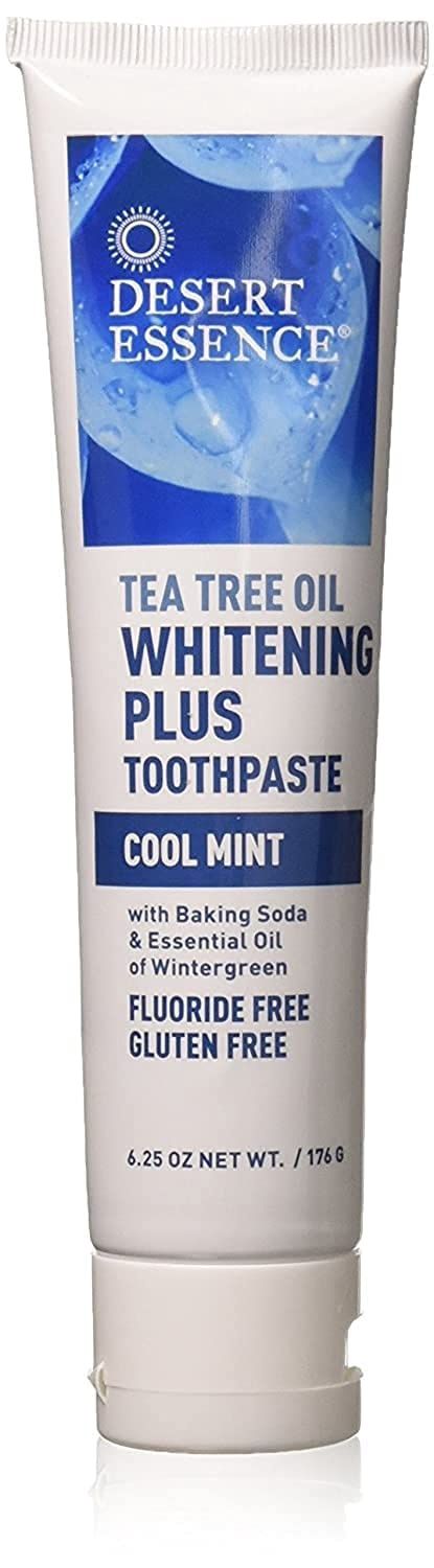 Desert Essence, Tea Tree Oil Whitening Plus Toothpaste Cool Mint