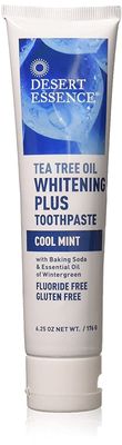 Desert Essence, Tea Tree Oil Whitening Plus Toothpaste Cool Mint