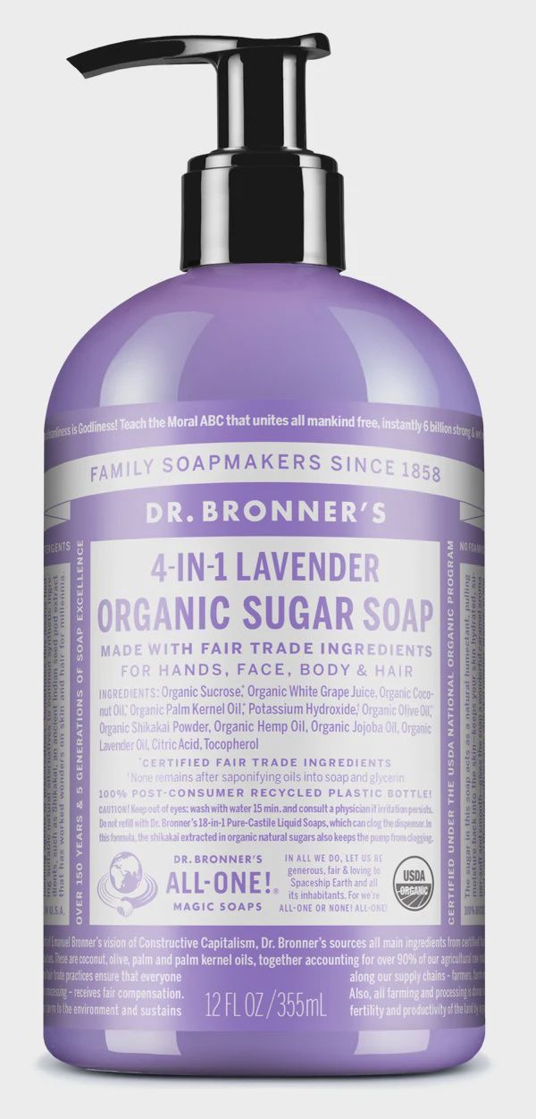 Dr Bronner , Organic Sugar Soap- Lavender