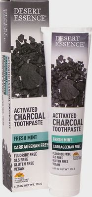 Desert Essence , Activated Charcoal Toothpaste Fresh Mint Desert Essence , Activated Charcoal Toothpaste Fresh Mint