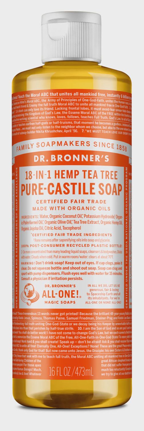Dr Bronner , Castile Liquid Soap- Tea Tree
