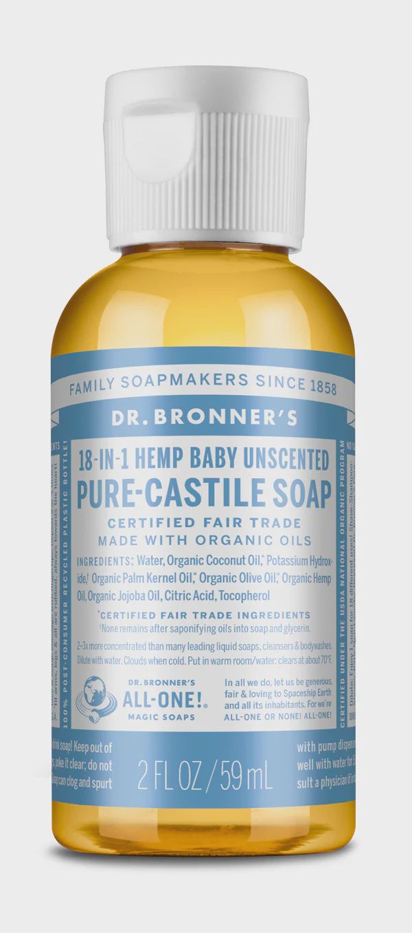 Dr Bronner , Unscented - Pure Castile Liquid Soap
