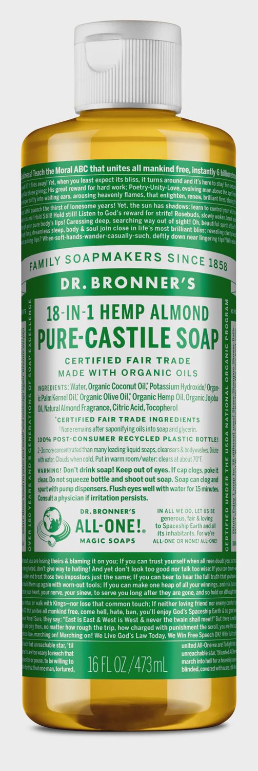 Dr Bronner , Castile Liquid Soap- Almond
