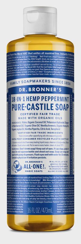 DR BRONNER , CASTILE LIQUID SOAP- PEPPERMINT