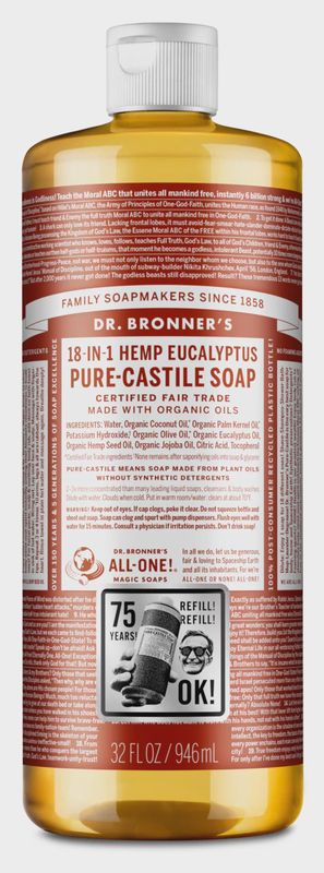 DR BRONNER , EUCALYPTUS - PURE-CASTILE LIQUID SOAP