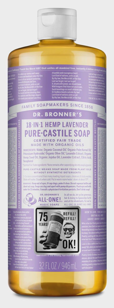 Dr Bronner , Lavender - Pure-Castile Liquid Soap