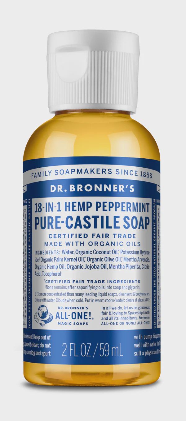 Dr Bronner , Peppermint - Pure Castile Liquid Soap