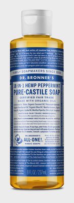 Dr Bronner , Peppermint  Pure-Castile Liquid Soap