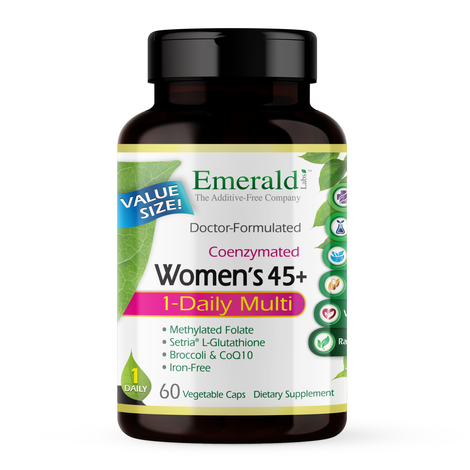 Emerald , Women's 45+ 1-Daily Multi + Setria L-Glutathione