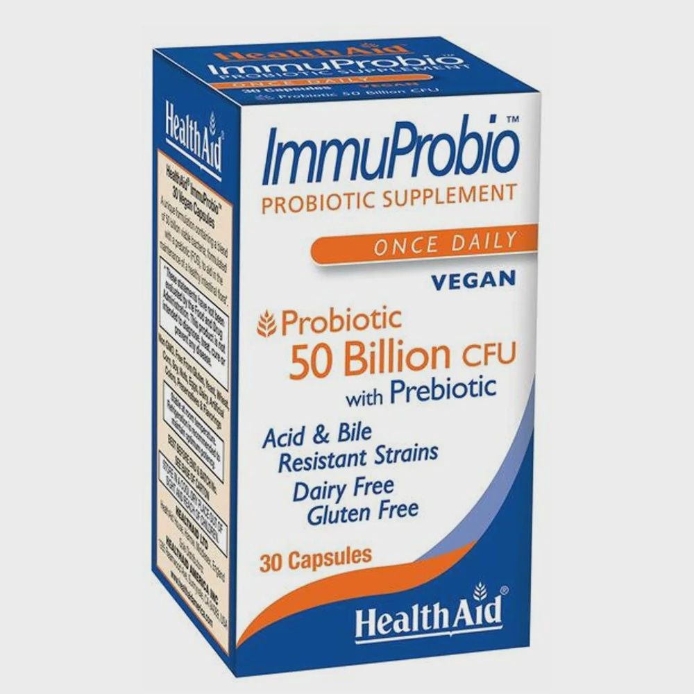 Health Aid, Immuprobio 50 Billion 30 Vegan Caps