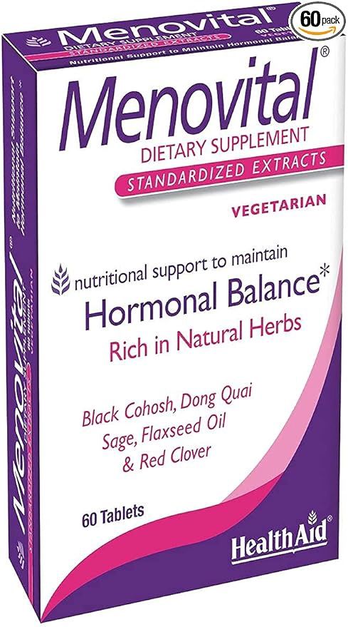 Health Aid, Menovital Hormonal Balance 60 Tablets