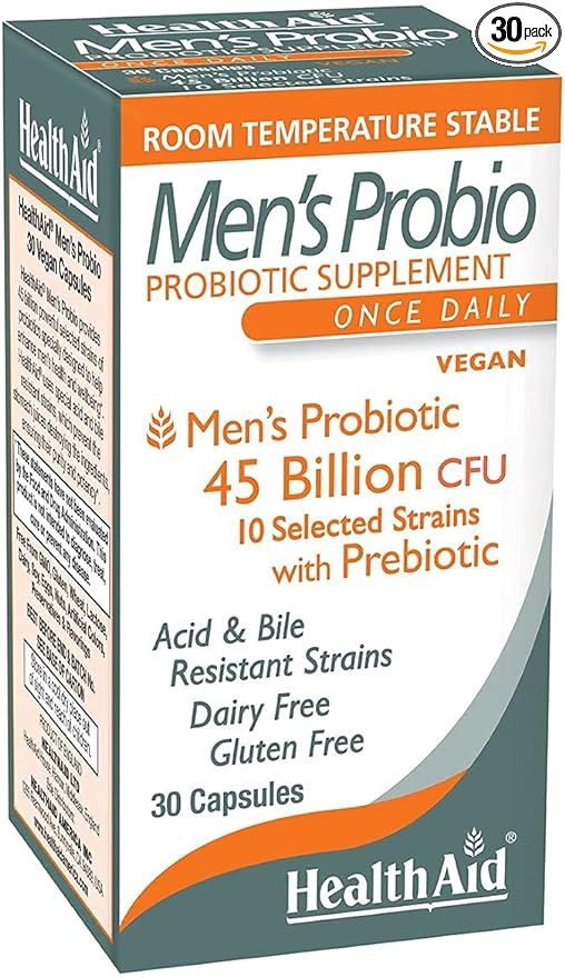 Health Aid, Men's Probio 45 Billion 30 Vegan Caps