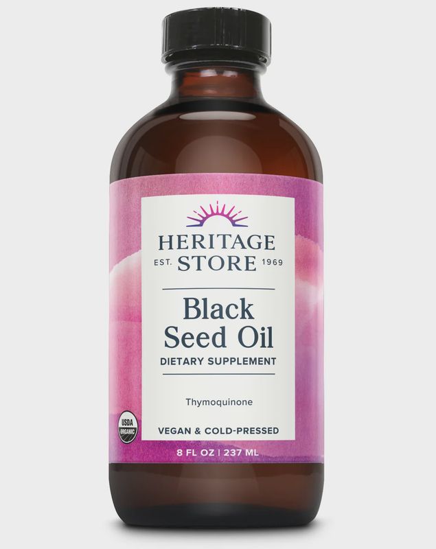 Heritage Store , Black Seed Oil, Organic