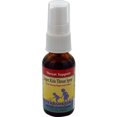 Herbs For Kids, Super Kids Throat Spray 1 Oz.