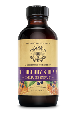 Honey Gardens , Nk-Syrup, Elderberry 4Oz Honey Gardens , Nk-Syrup, Elderberry 4Oz