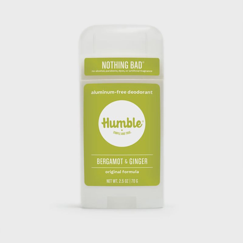 Humble, Bergamot & Ginger Vegan & Sensitive Skin Deodorant 2.5 Oz.