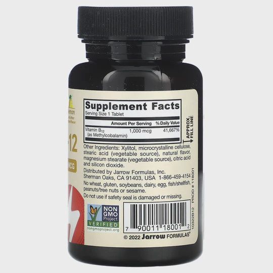 Jarrow, Methyl B-12, 1,000Mcg, 100 Vegan Chewable Tablets