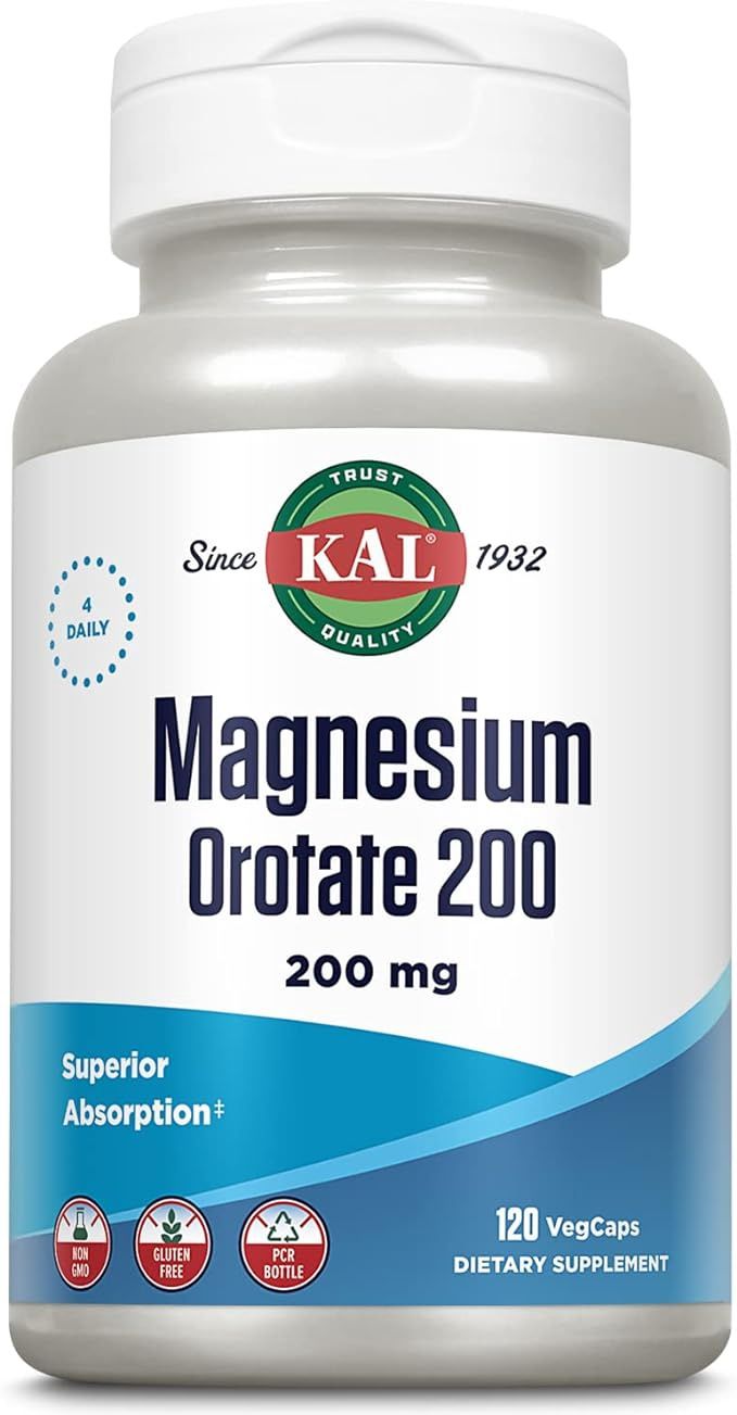 Kal , Magnesium Orotate 120Ct 200Mg
