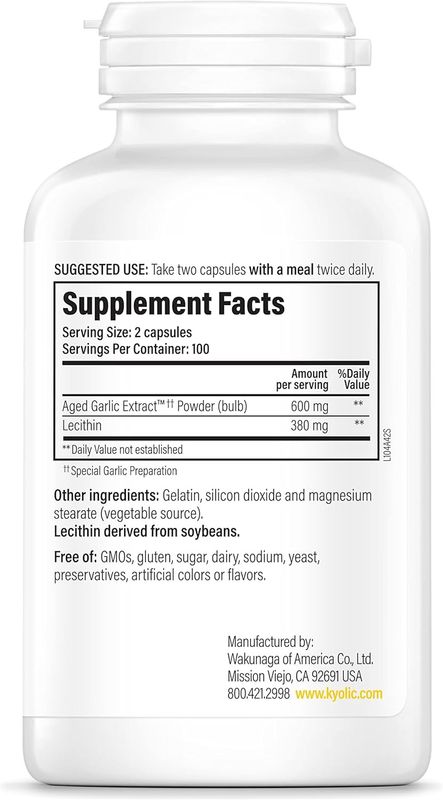Kyolic , Kyolic Formula 104