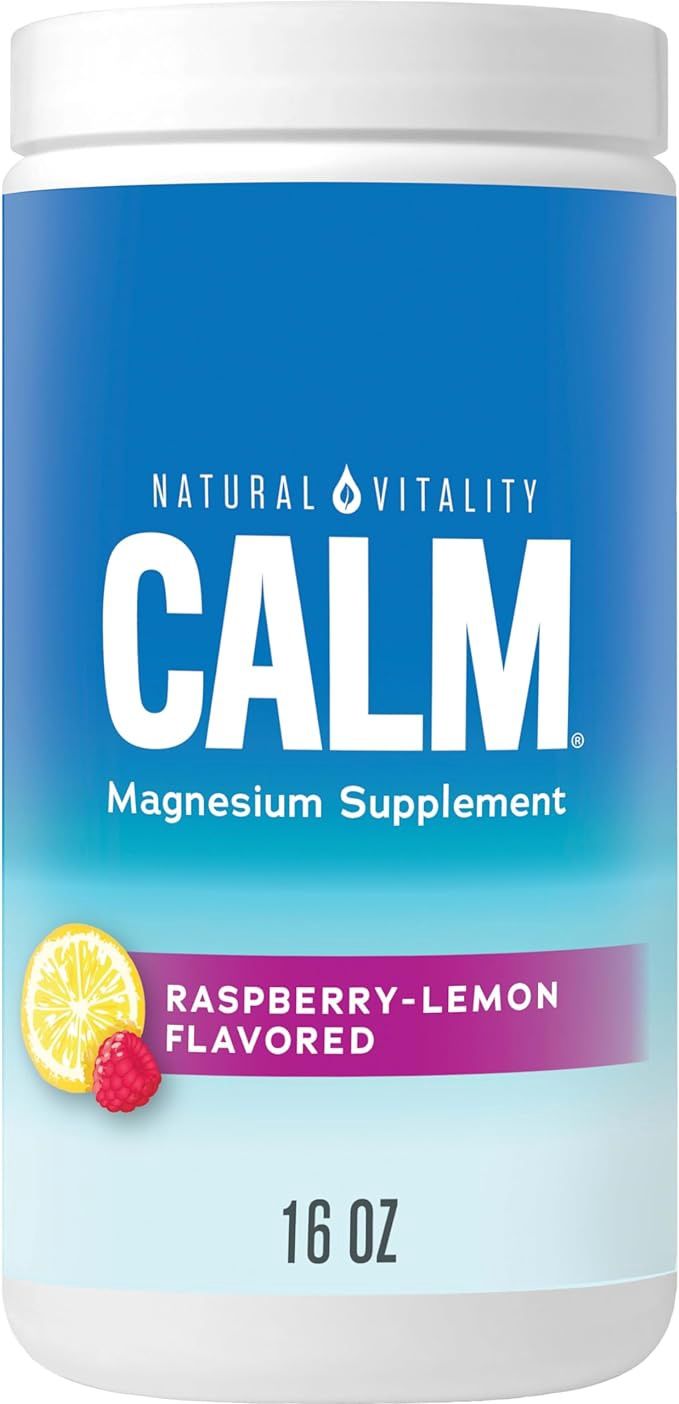 Natural Vitality , Calm Magnesium Support Rasberry-Lemon 16Oz